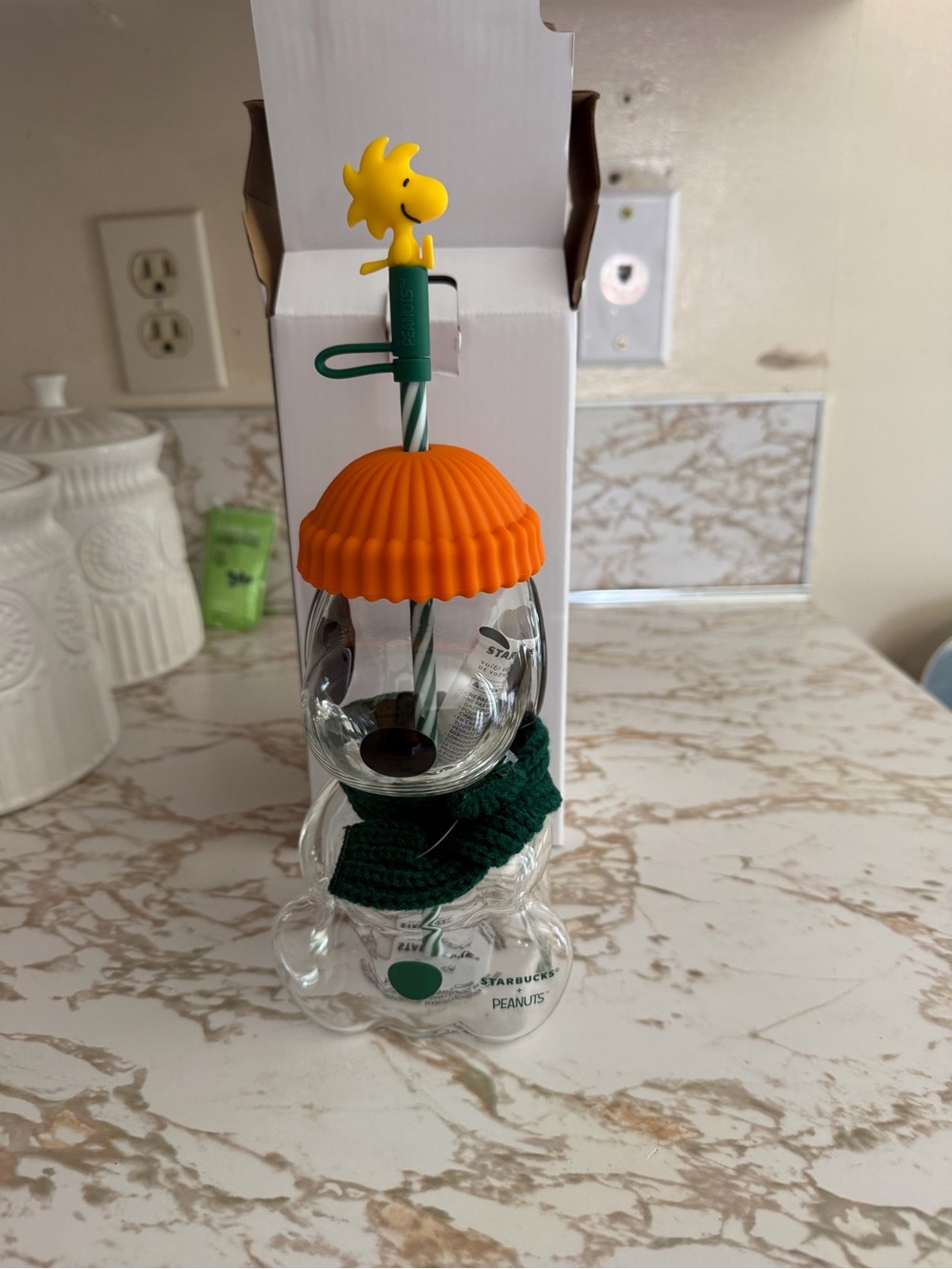 Starbucks x Peanuts Snoopy Glass Cup
